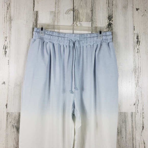 Knox rose blue, white, gray tie dye soft light weight joggers women's size Large - Picture 2 of 9